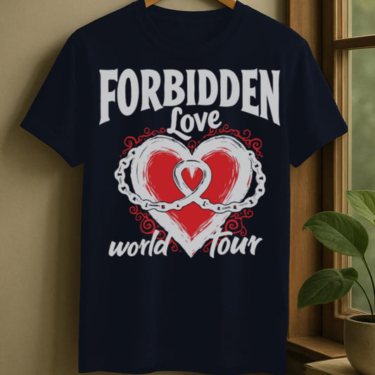 Navy / S Forbidden love t-shirt