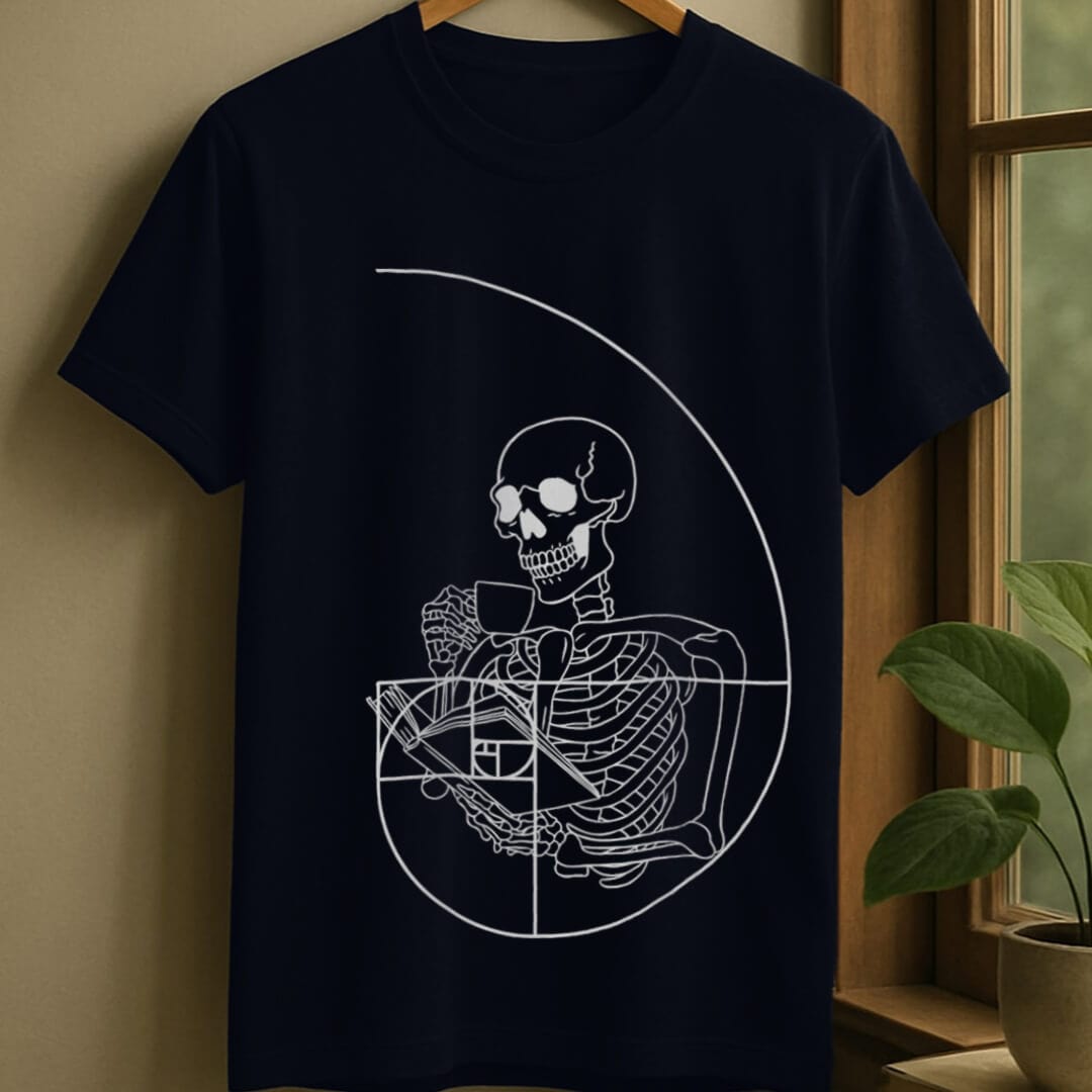 Navy / S Golden reading ratio t-shirt