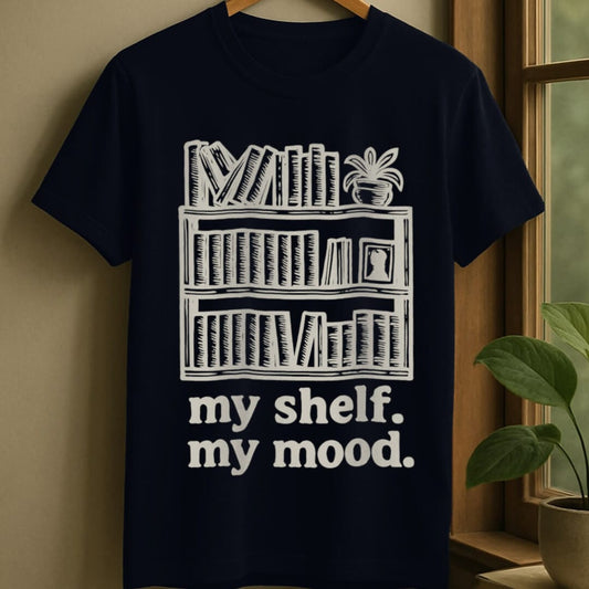 Navy / S My shelf, my mood t-shirt