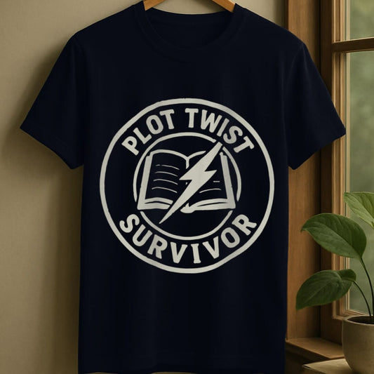 Navy / S Plot twist survivor t-shirt