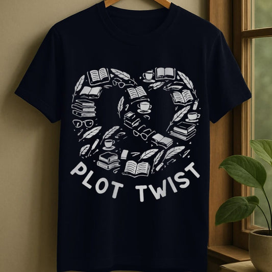 Navy / S Plot twist t-shirt