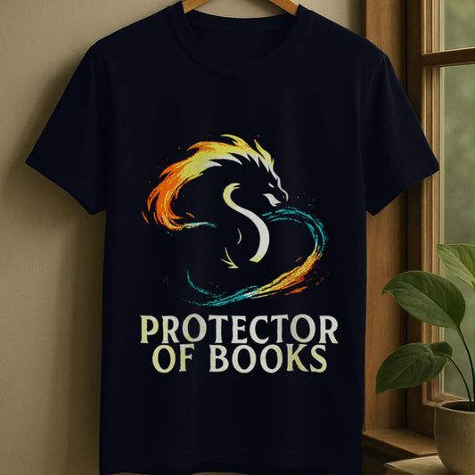 Navy / S Protector of books t-shirt
