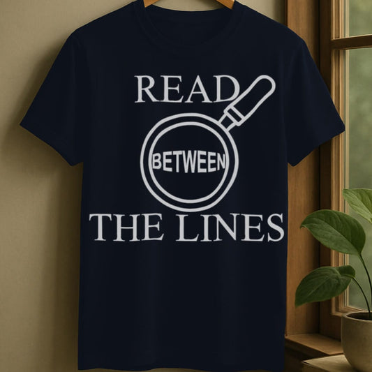 Navy / S Read between the lines t-shirt