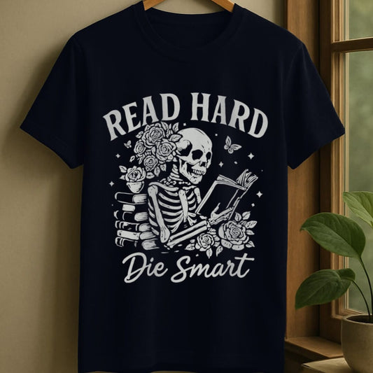 Navy / S Read hard t-shirt