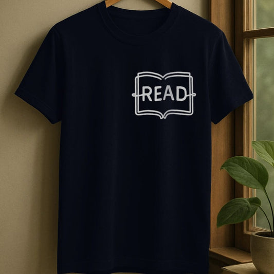 Navy / S Read line t-shirt