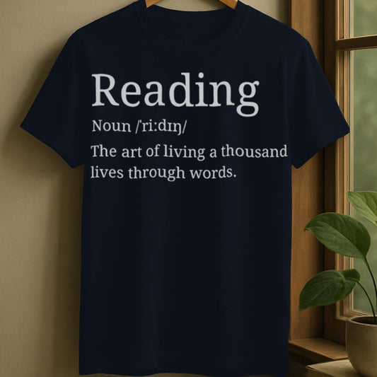Navy / S Reading definition t-shirt