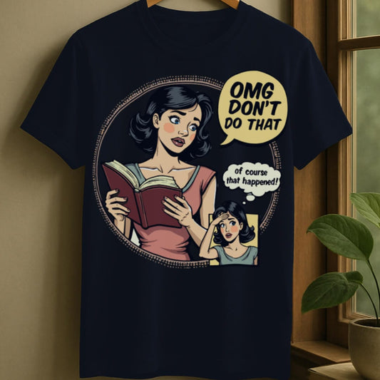 Navy / S Reading shock t-shirt