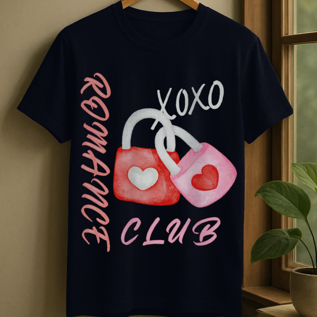 Navy / S Romance club t-shirt