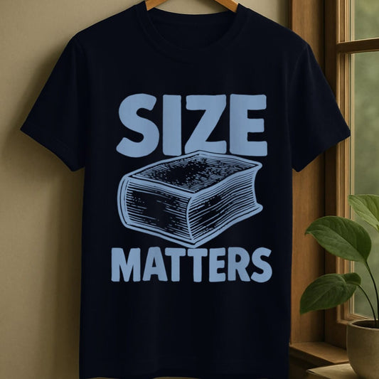 Navy / S Size matters t-shirt