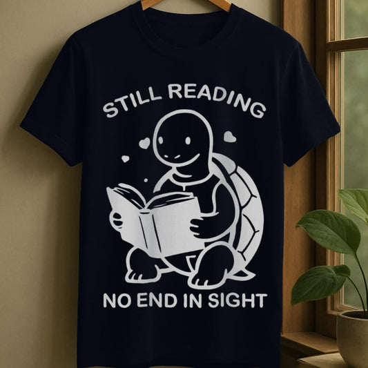 Navy / S Slow reader t-shirt