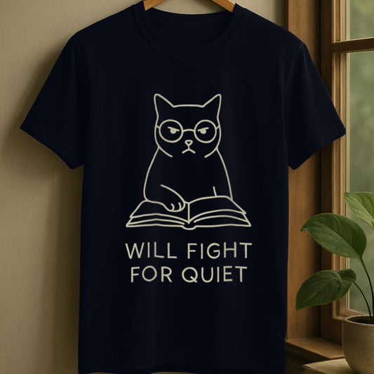 Navy / S Will fight for quiet t-shirt