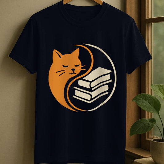 Navy / S Yin yang t-shirt