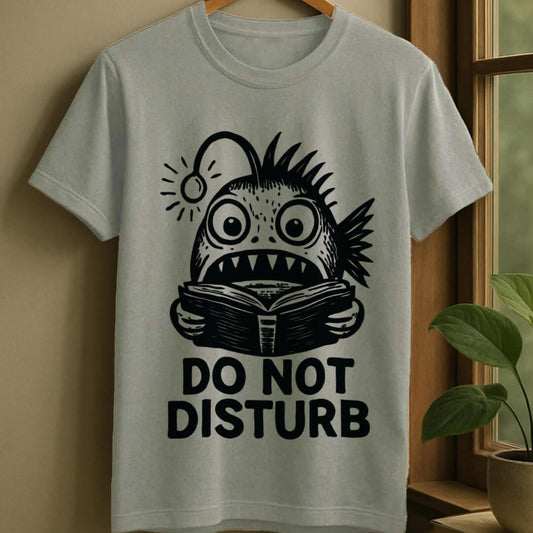 Sport Grey / S Anglerfish reading t-shirt