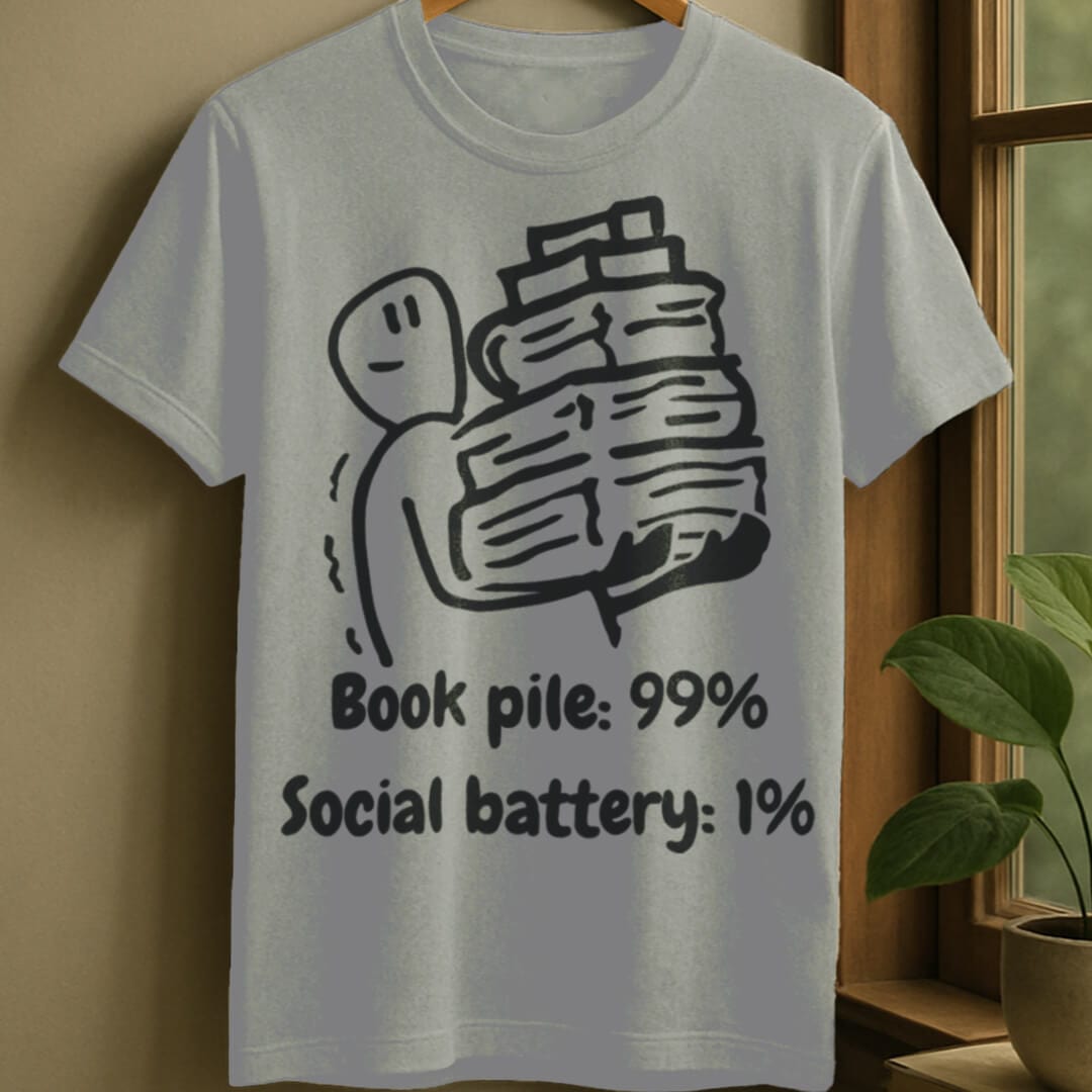 Sport Grey / S Book energy t-shirt