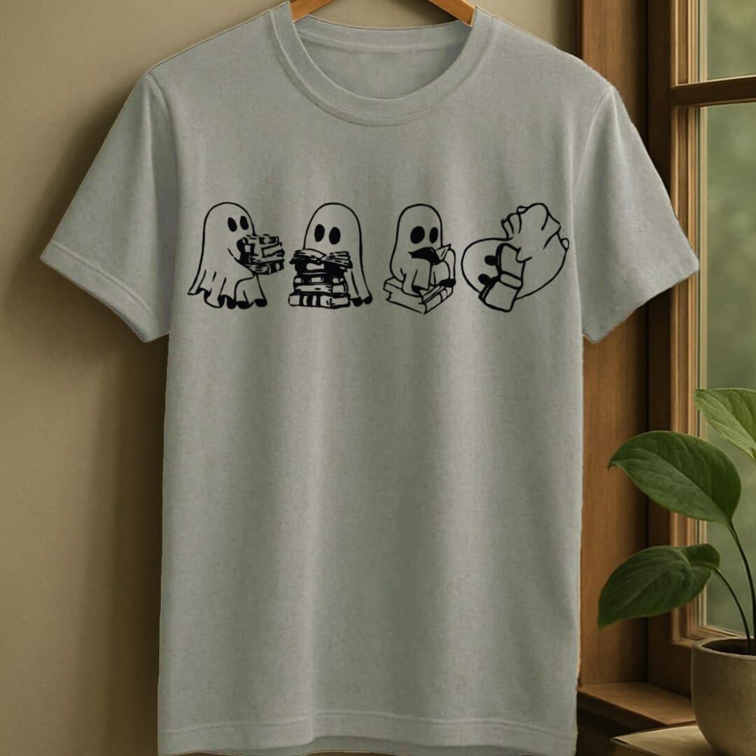 Sport Grey / S Book ghost t-shirt
