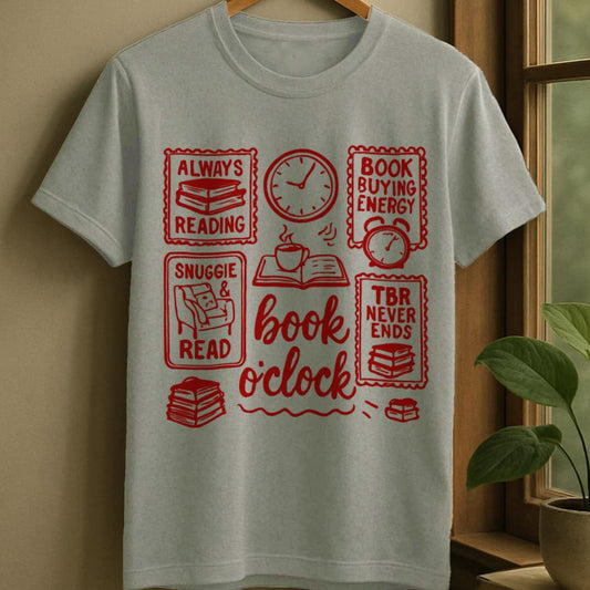 Sport Grey / S Book o'clock t-shirt