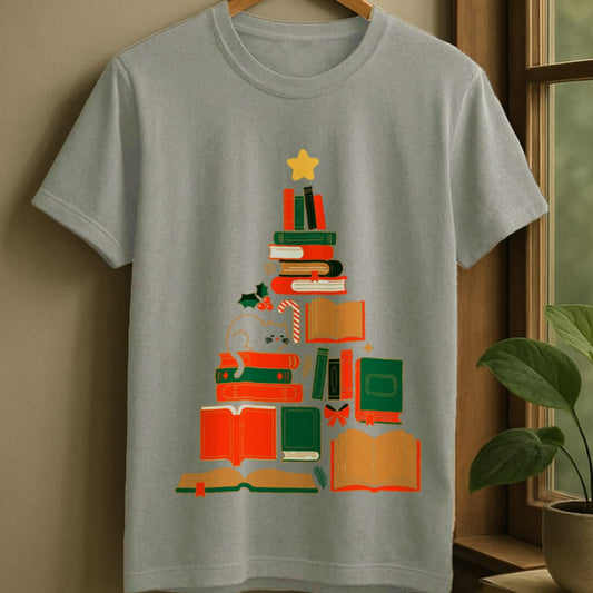 Sport Grey / S Bookish tree t-shirt