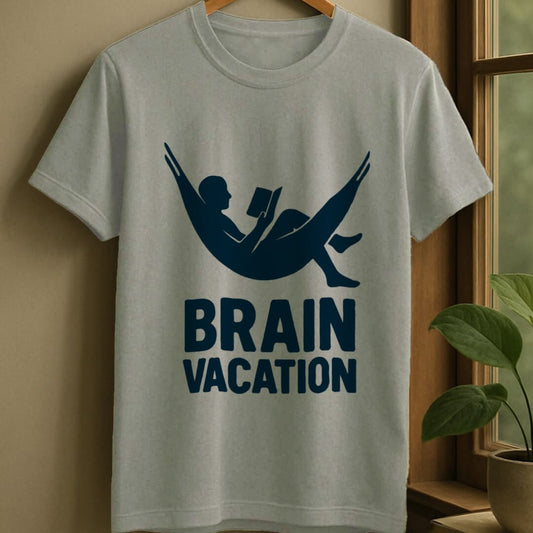 Sport Grey / S Brain vacation t-shirt