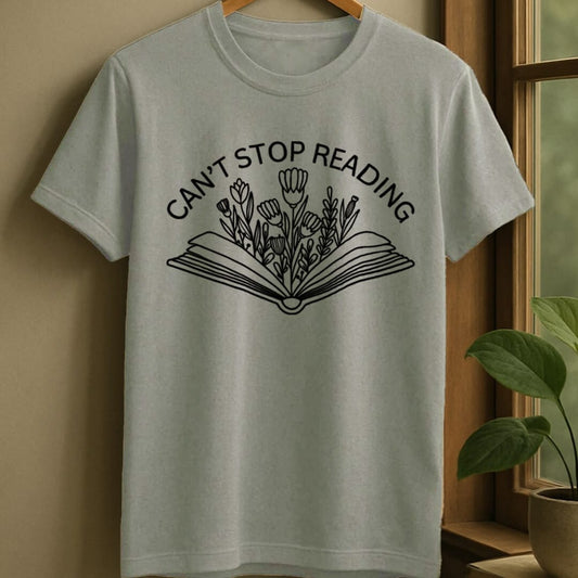 Sport Grey / S Can't stop reading t-shirt