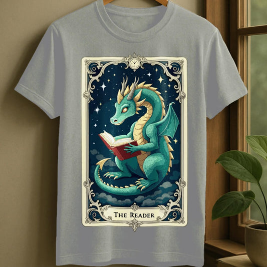 Sport Grey / S Dragon tarot card t-shirt