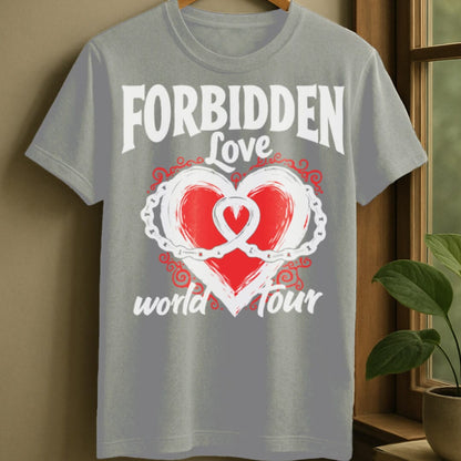 Sport Grey / S Forbidden love t-shirt