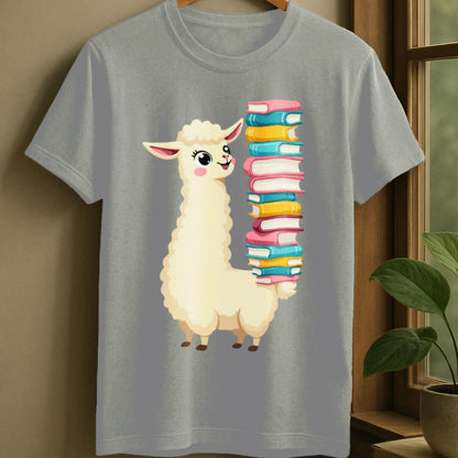 Sport Grey / S Llama library t-shirt