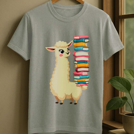 Sport Grey / S Llama library t-shirt