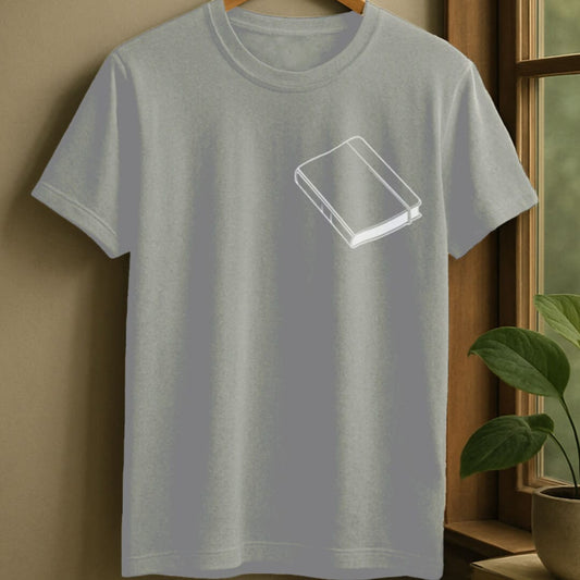 Sport Grey / S Minimalistic book t-shirt