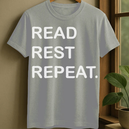 Sport Grey / S Read rest repeat t-shirt