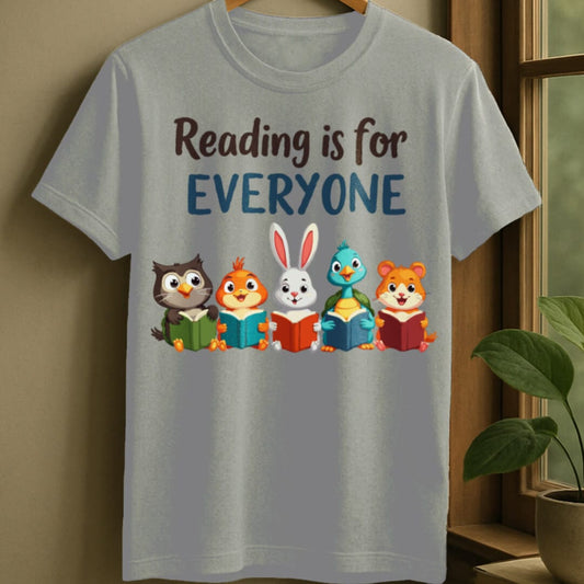 Sport Grey / S Reading fun t-shirt