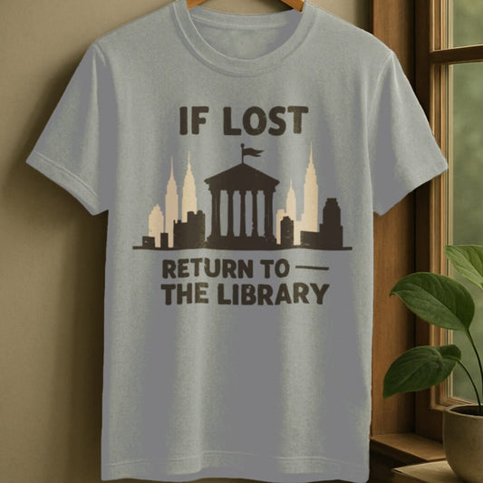 Sport Grey / S Return to library t-shirt