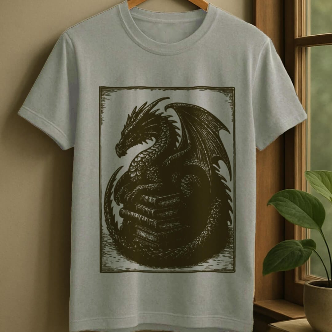 Sport Grey / S Vintage dragon t-shirt