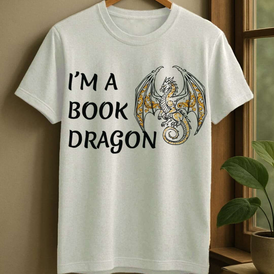 White / S A dragon t-shirt