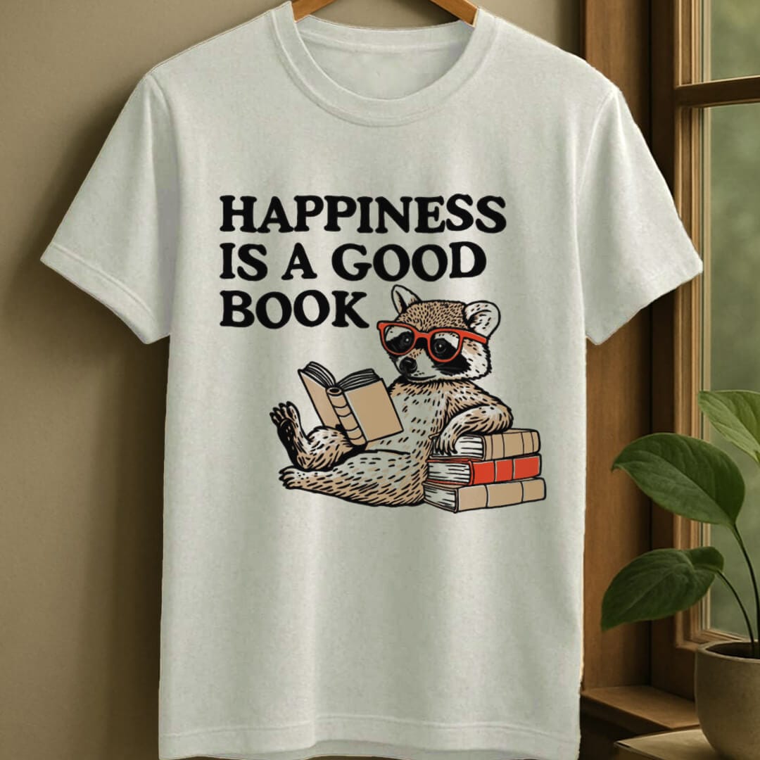White / S A good book t-shirt