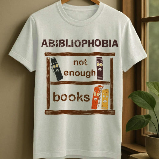 White / S Abibliophobia t-shirt