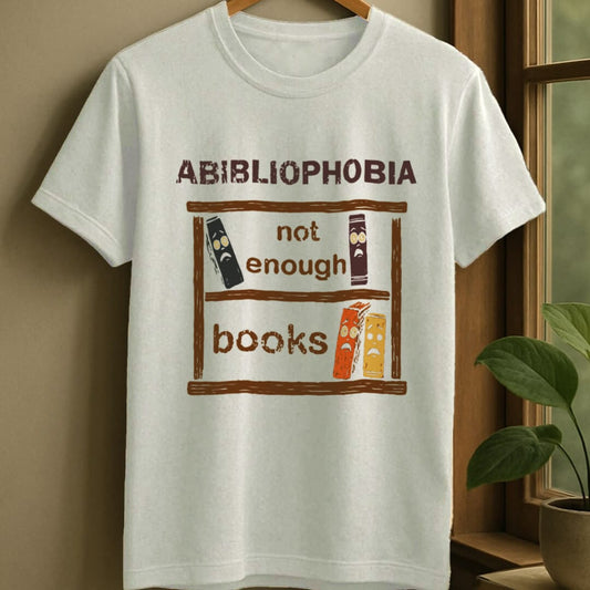 White / S Abibliophobia t-shirt