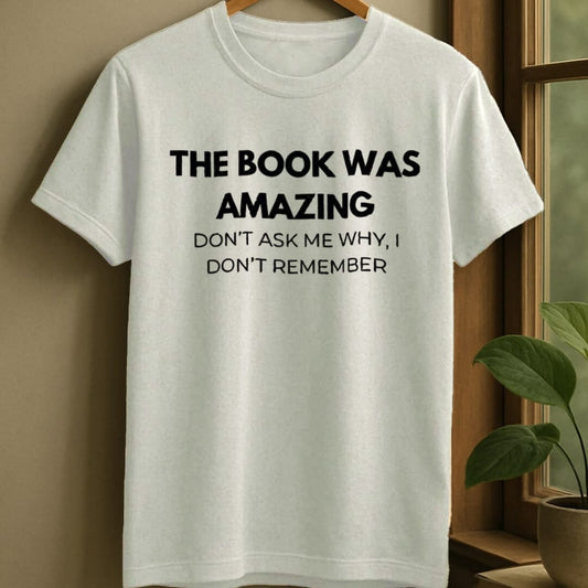 White / S Amazing book t-shirt