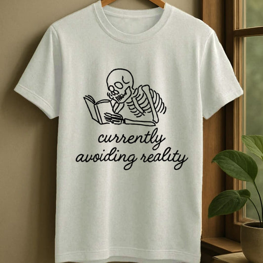 White / S Avoiding reality t-shirt