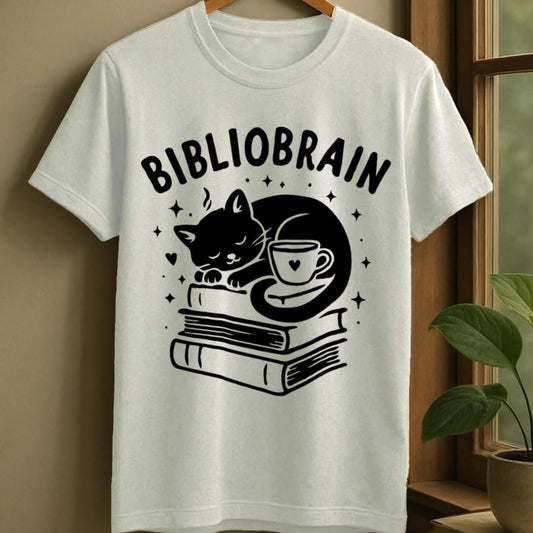 White / S Bibliobrain t-shirt