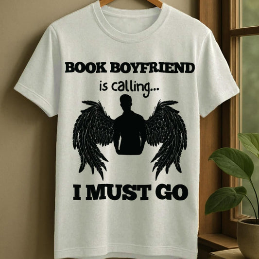 White / S Book boyfriend calls t-shirt