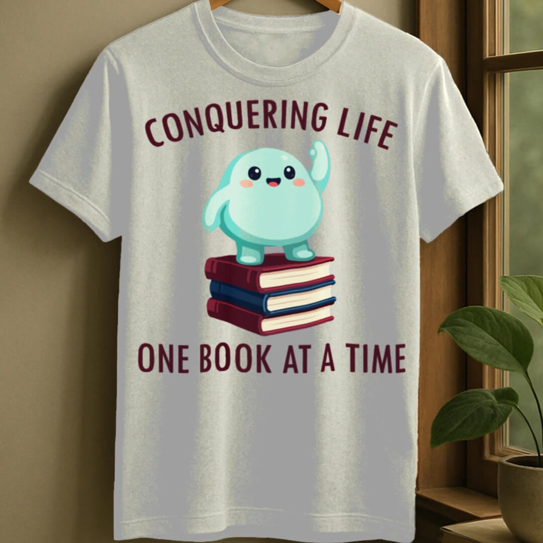 White / S Book conquerer t-shirt