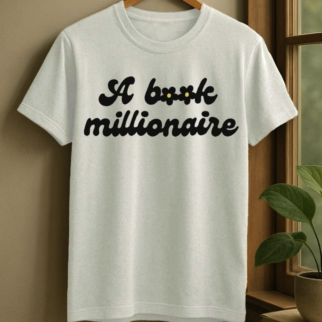 White / S Book millionaire t-shirt