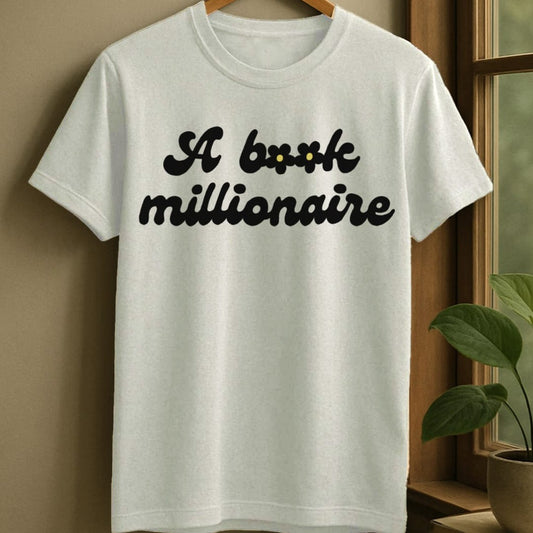 White / S Book millionaire t-shirt