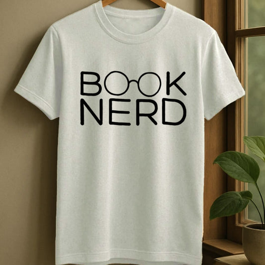 White / S Book nerd t-shirt