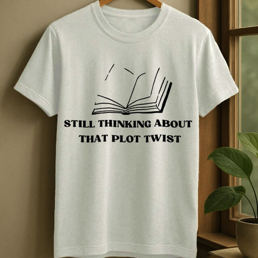 White / S Book plot twist t-shirt