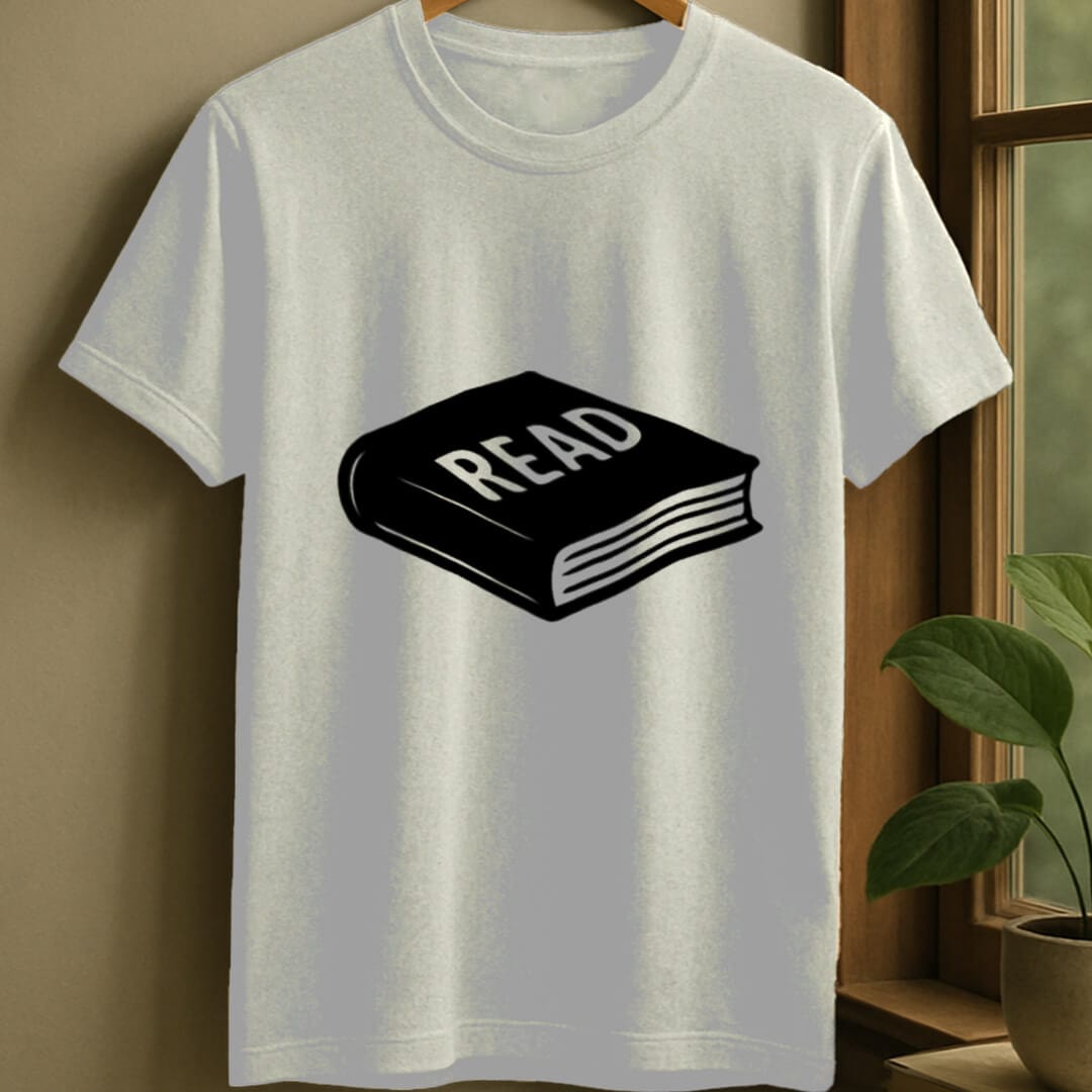 White / S Book shadow t-shirt