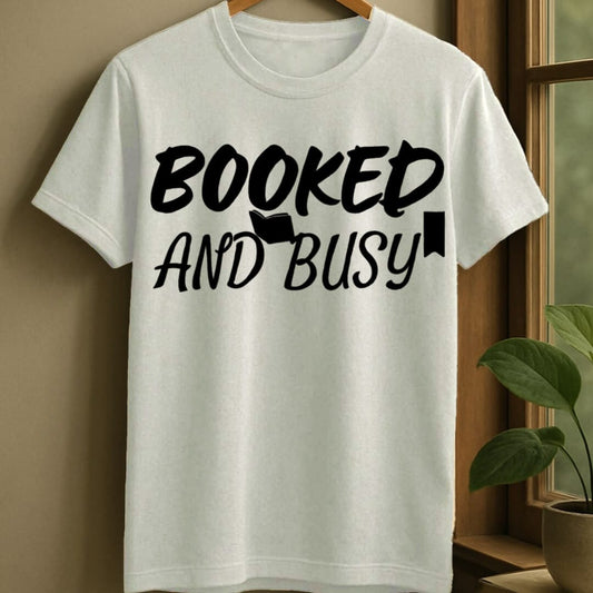 White / S Booked & busy t-shirt