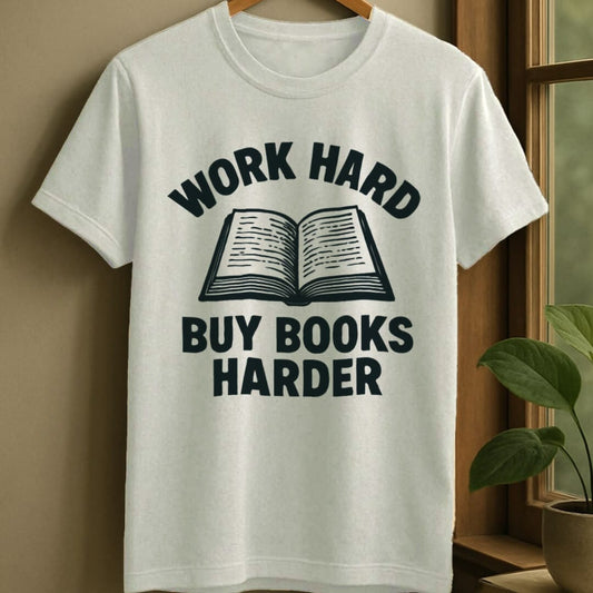 White / S Buy books hard t-shirt
