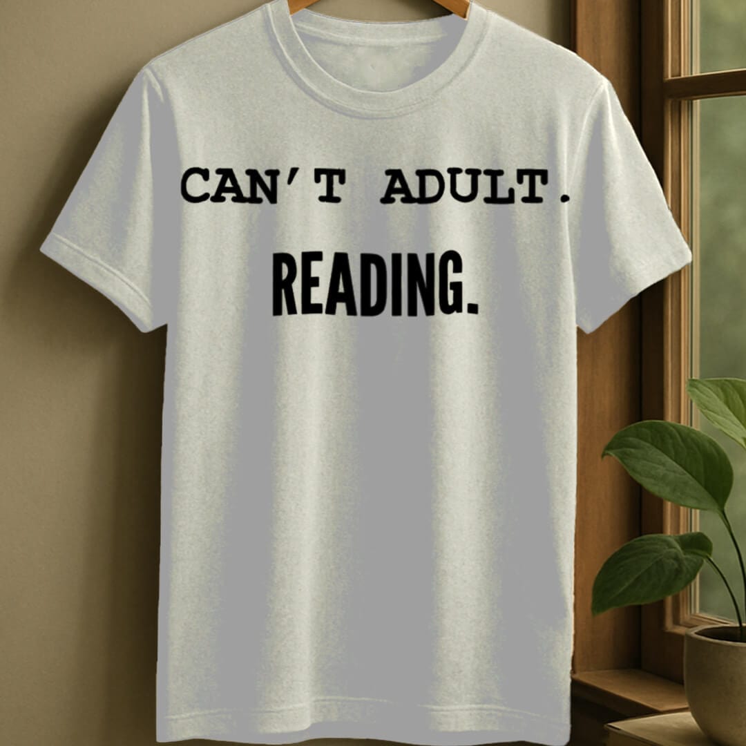 White / S Can't adult t-shirt