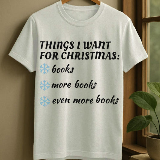 White / S Christmas wants t-shirt